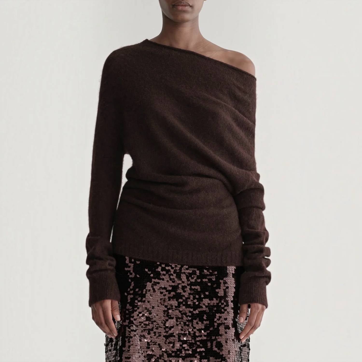A.L.C. - Freya Asymmetric Alpaca-blend Sweater