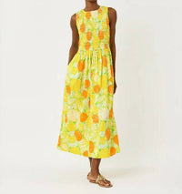 Lilly Pulitzer - Daisey Smocked Midi Dress