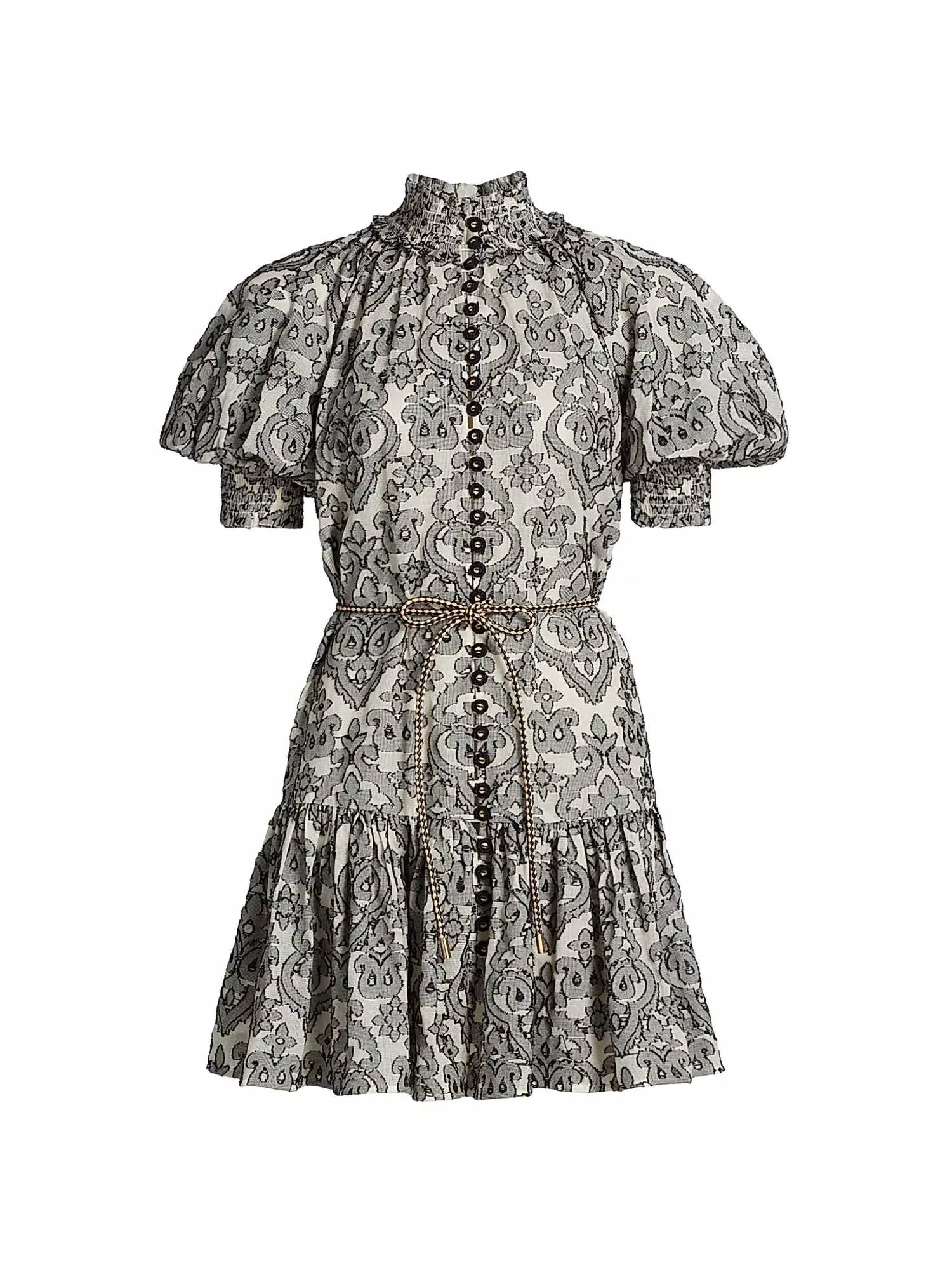 Zimmermann - Wylie Lantern Cotton Mini Dress