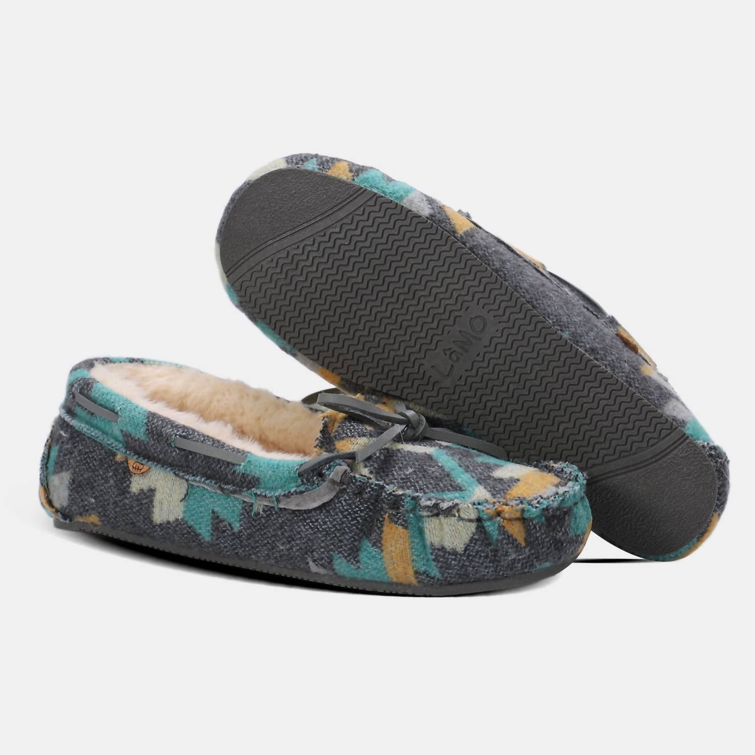 Lamo Women's Hannah Moccasin in grey multi - women's shoe - view 7