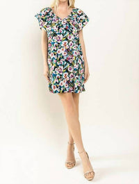 Tcec - Pansy Petals Ruffle Dress