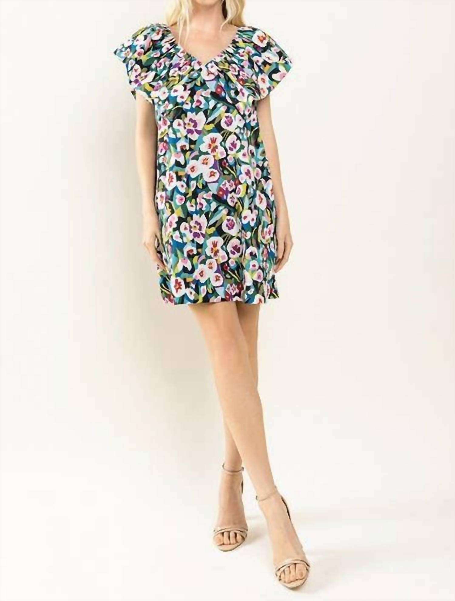 Tcec - Pansy Petals Ruffle Dress