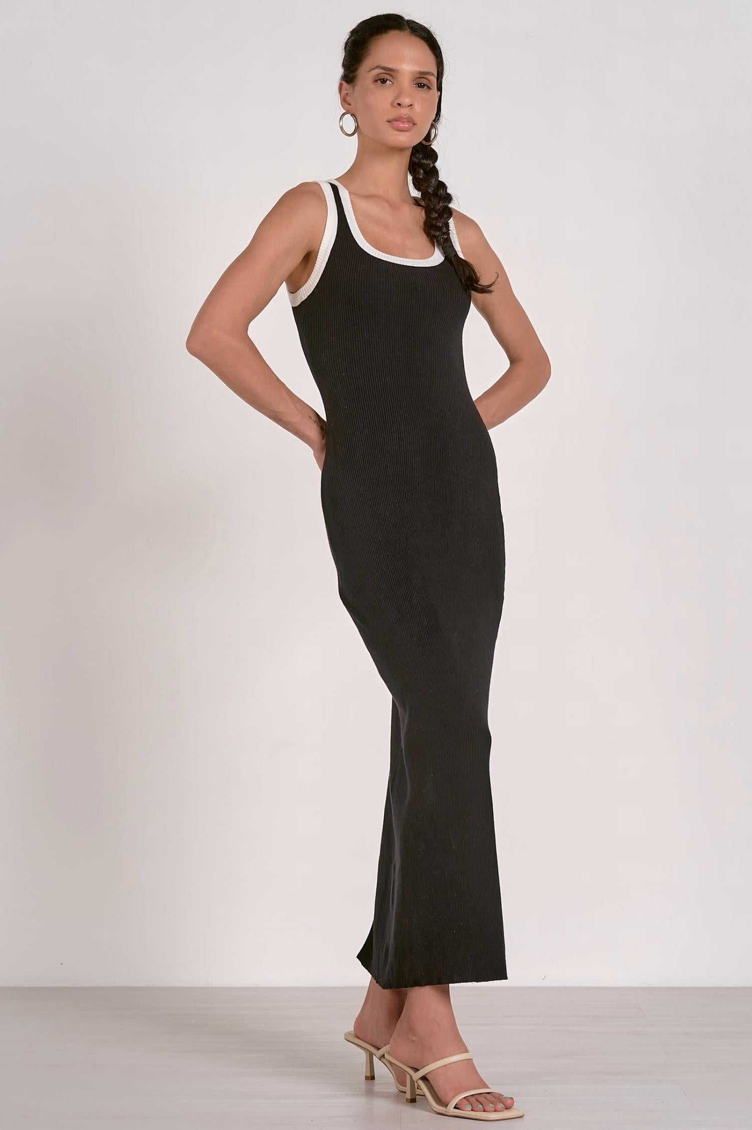 Elan - Ronit Contrast Tank Dress