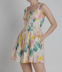 Aureum - Women's Watercolor Mini Dress