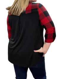 Honeyme - Buffalo Plaid Gabby Top