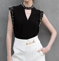 Ina Fashion - Isadora Pearl Detail Top