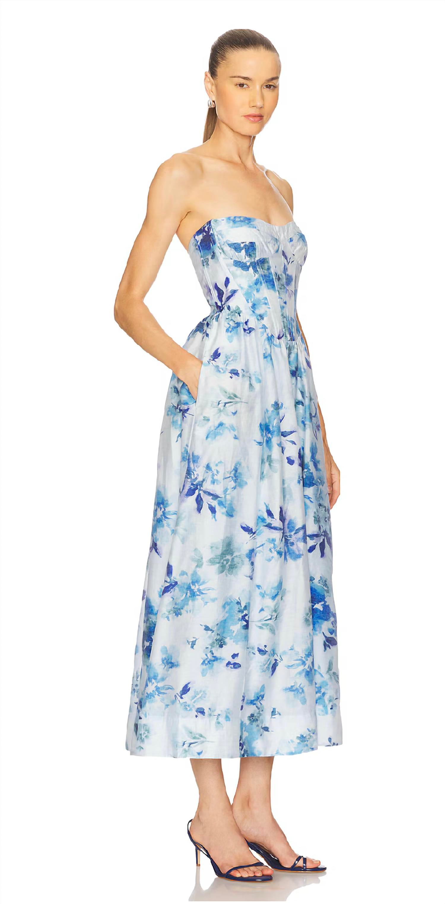 Bardot - Lola Corset Midi Dress