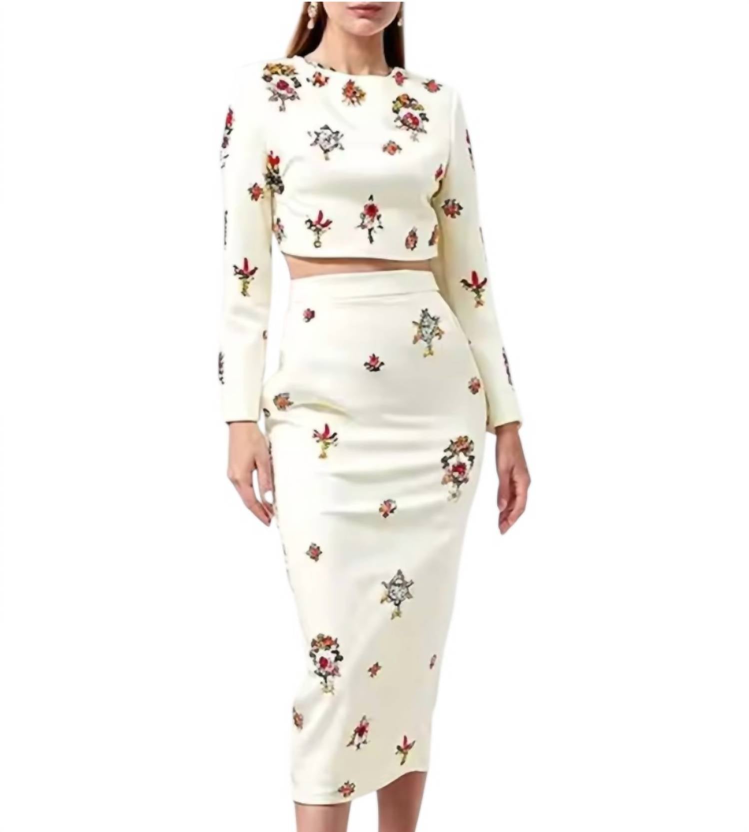 Rachel Allan - Elegance Halter Midi Skirt Suit Set