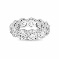Diana M Jewels - Women's Round Lab-Grown Diamond Eternity Band (8.00 Ct) - Elegant Plus