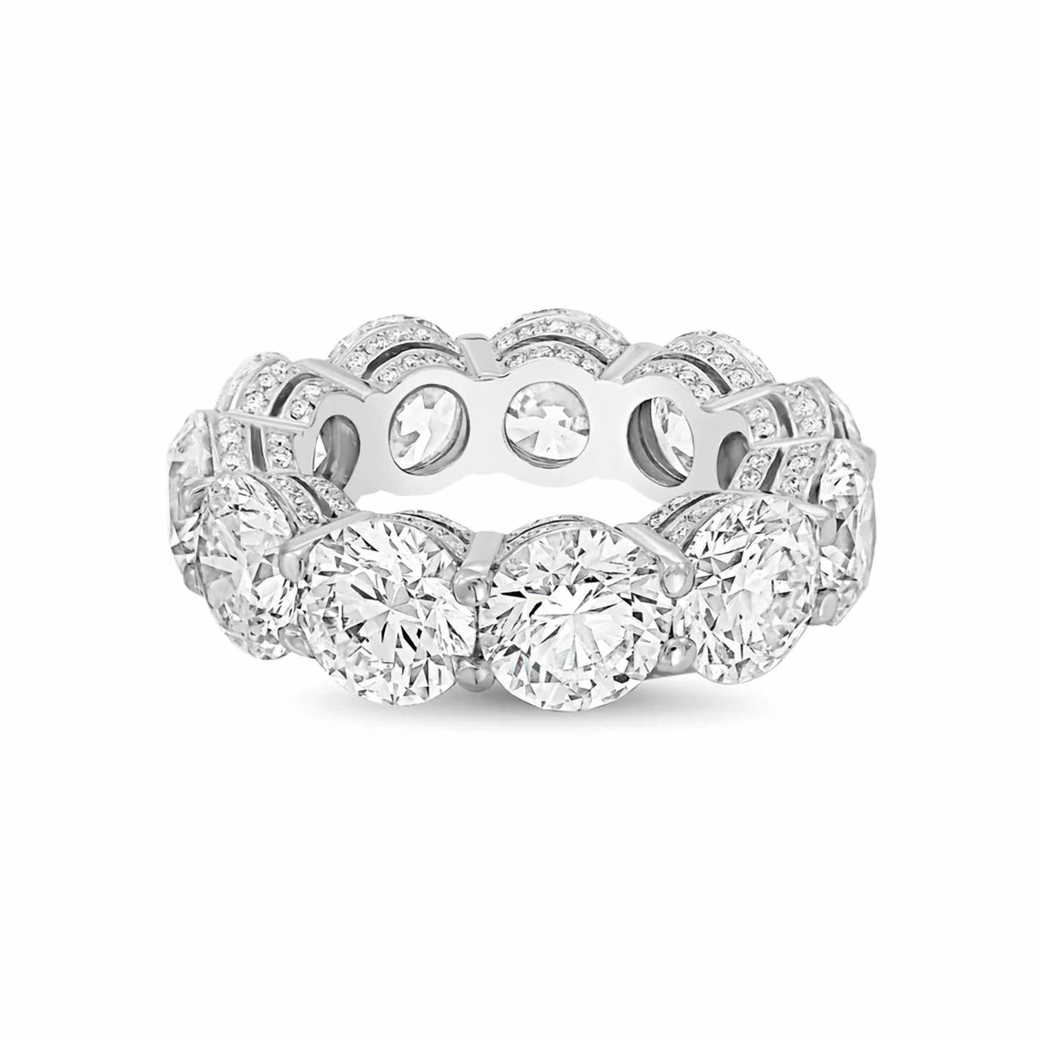 Diana M Jewels - Women's Round Lab-Grown Diamond Eternity Band (8.00 Ct) - Elegant Plus