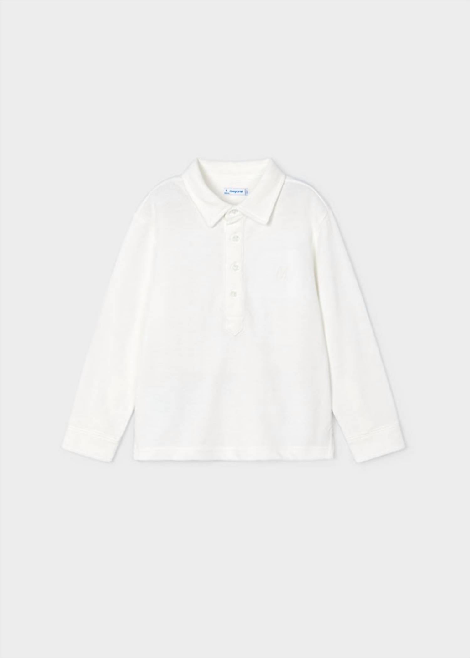 Mayoral - Boys' Long Sleeve Basic Polo