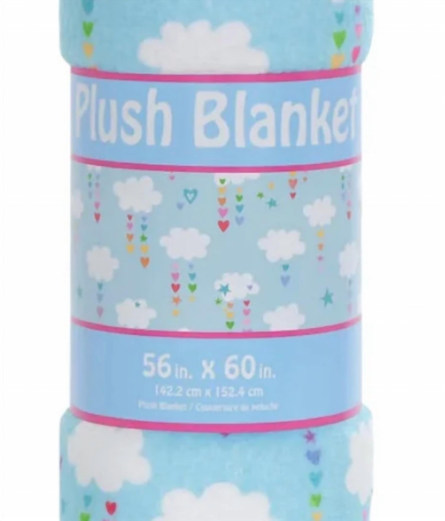 Iscream - Kid's Cheerful Cloud Plush Blanket