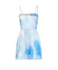 Amanda Uprichard Avani Mini Dress in blue - women's dress - alternate view