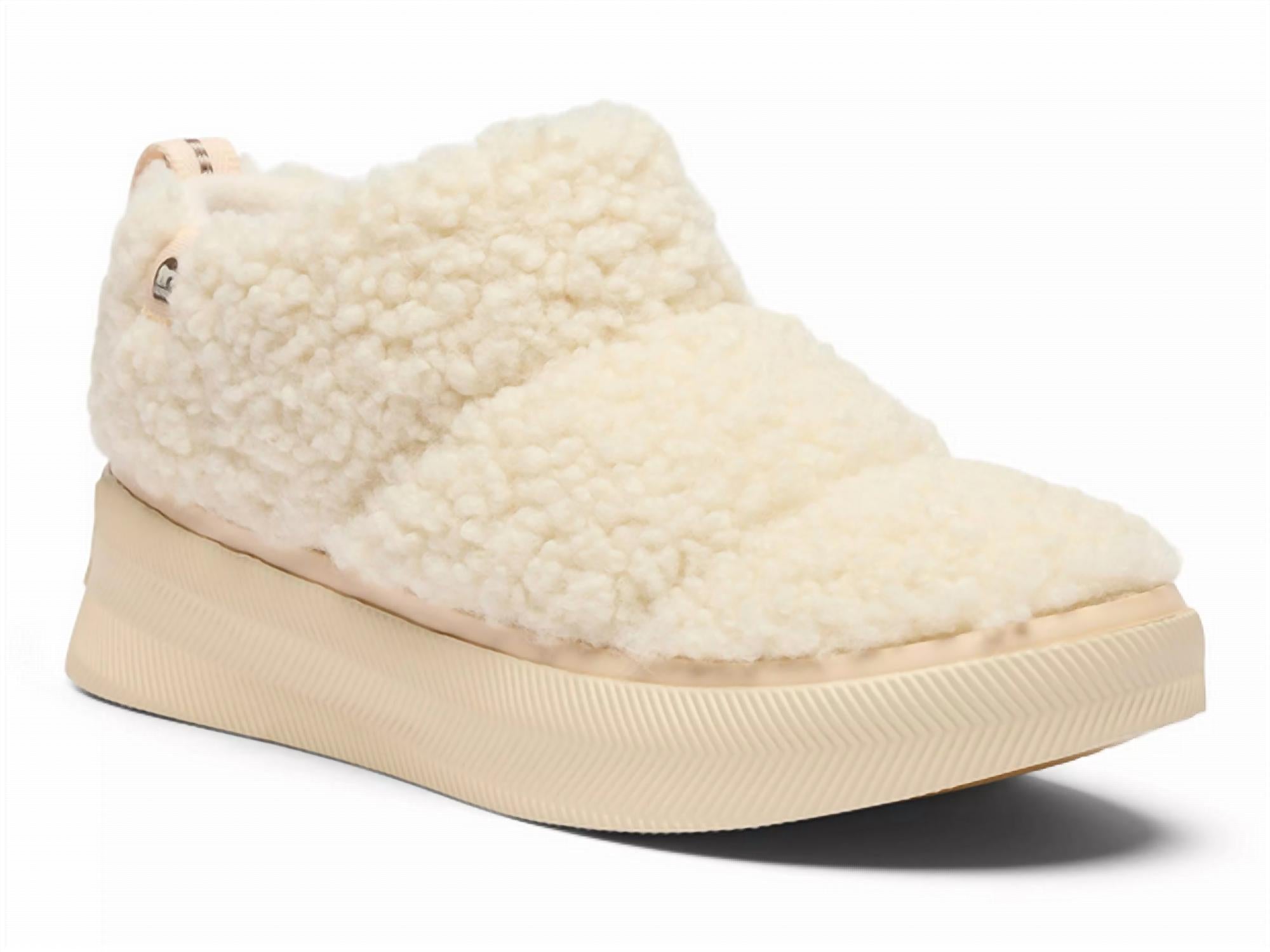 SOREL Women's Ona Mini Puffy Boot in chalk - women's shoe - detail view