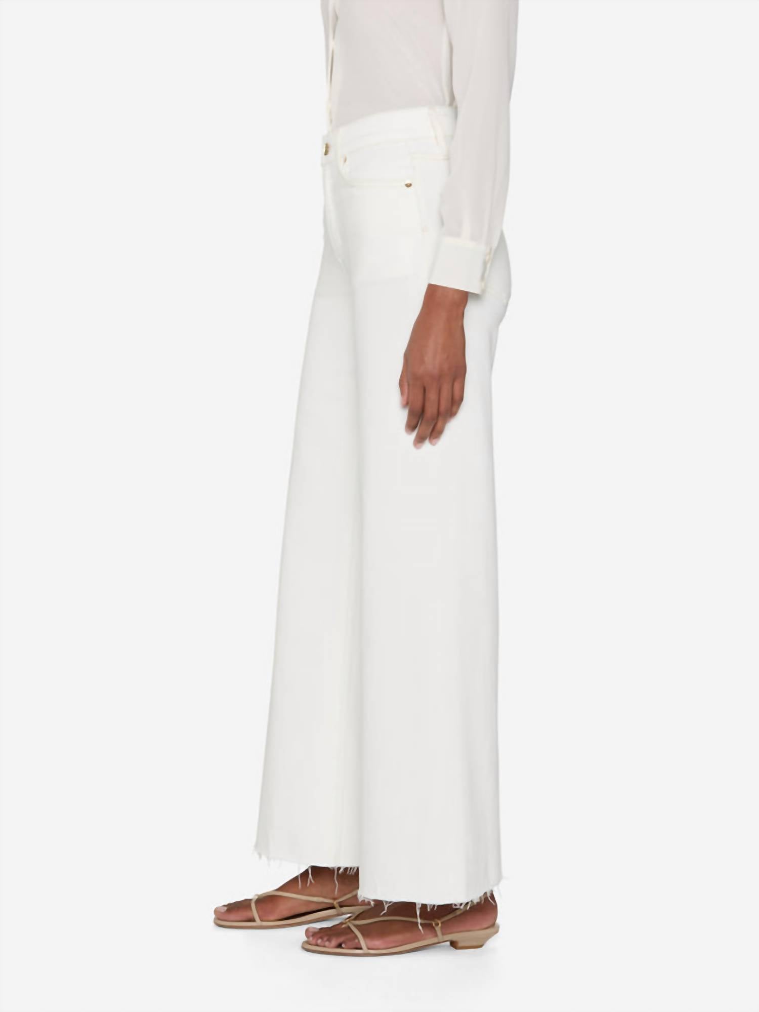 Frame - Le Palazzo Crop Raw After Jeans