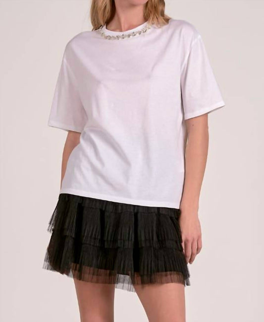 Elan - Embellished Tee