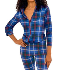 Gretchen Scott - Middleton Plaid Puff Sleeve Top Shirt