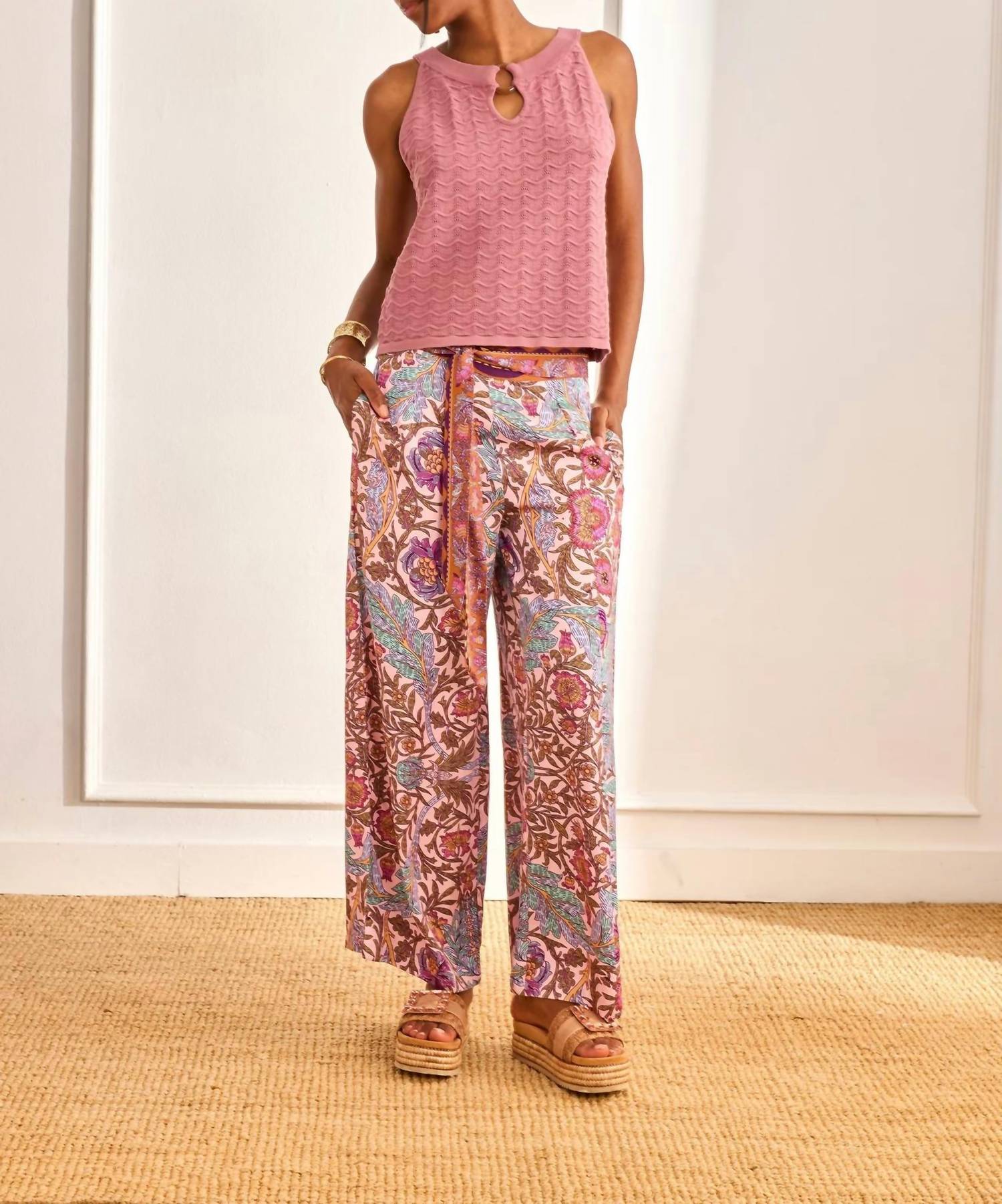 Nekane - Multicolor Floral Print Trousers