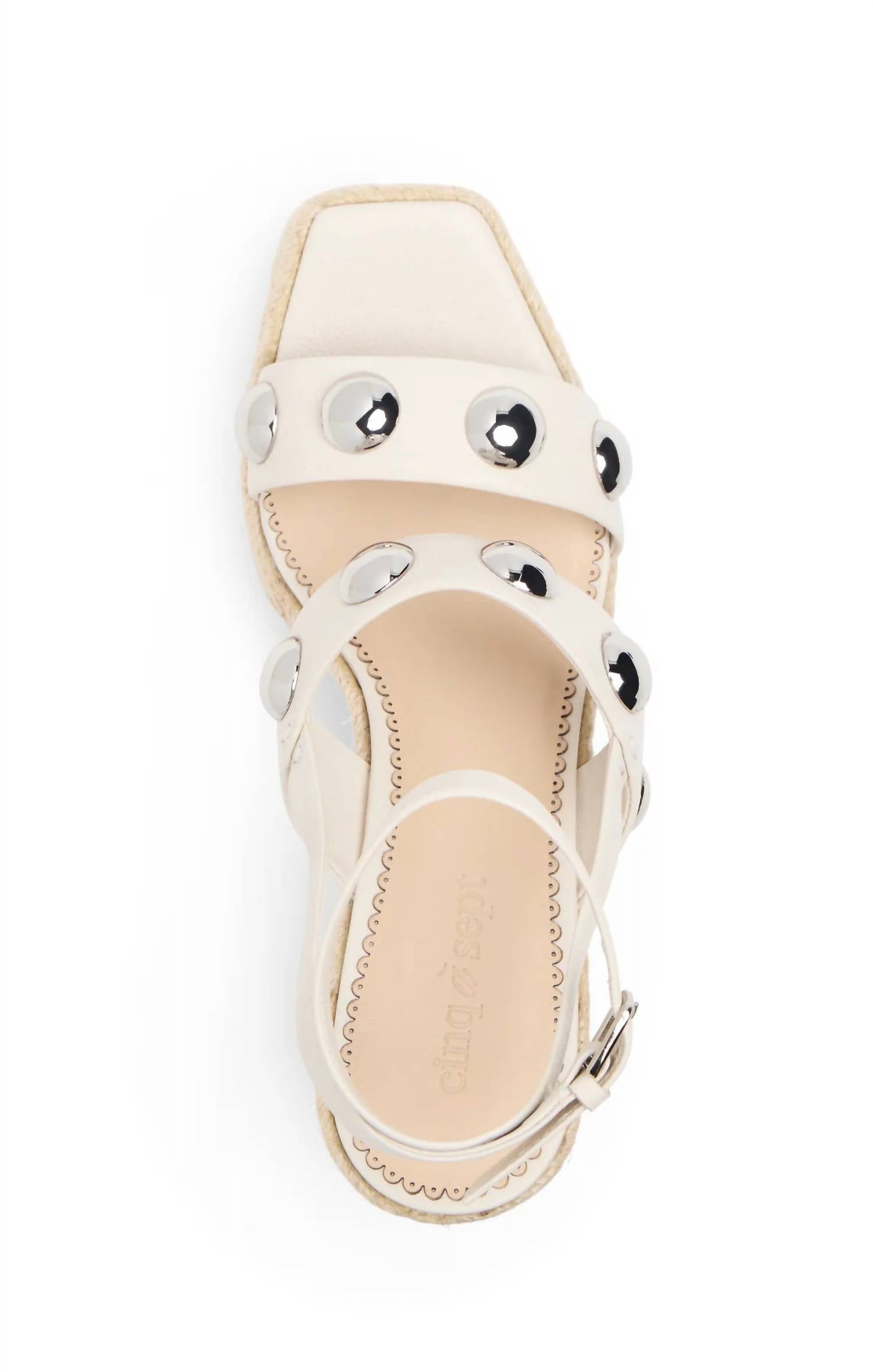 Cinq A Sept - Women's Georgia Studded Wedge Espadrille Sandal