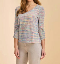 Fdj - Women's Sleeve V-neck Top