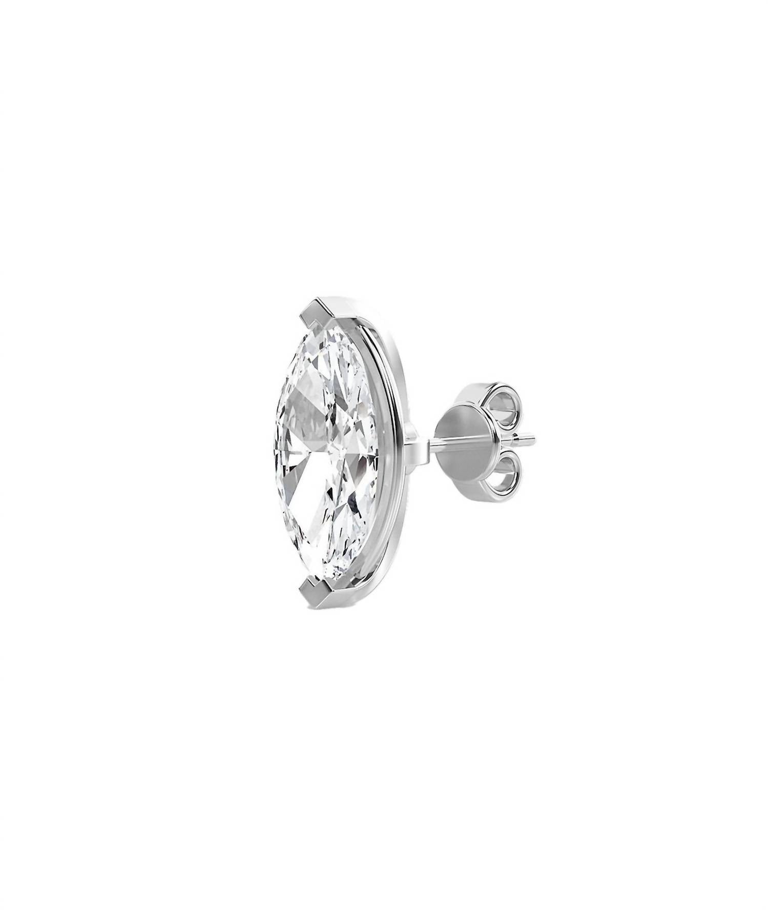 Diana M Jewels - 1.50 Cts Marquise Lab Diamond Stud Earrings