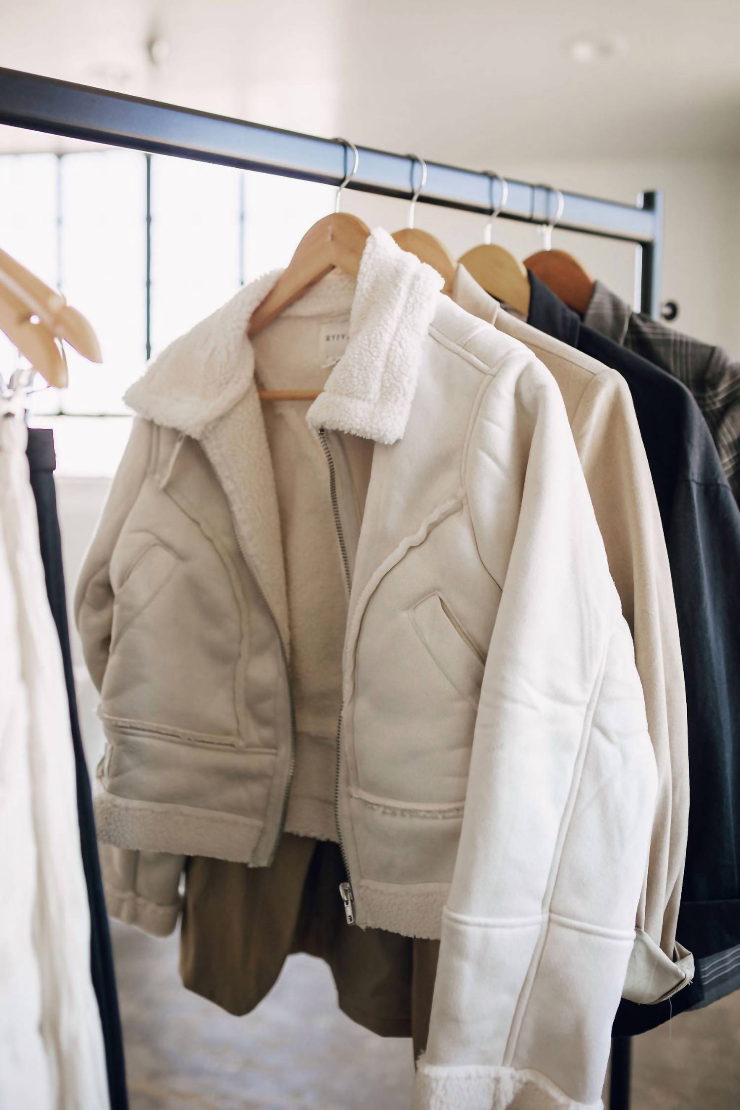 Hyfve - Xenna Suede & Sherpa Jacket