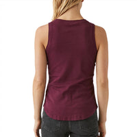 Michael Stars Women's Lindsay Tank Top in plum - women's tank top - alternate view