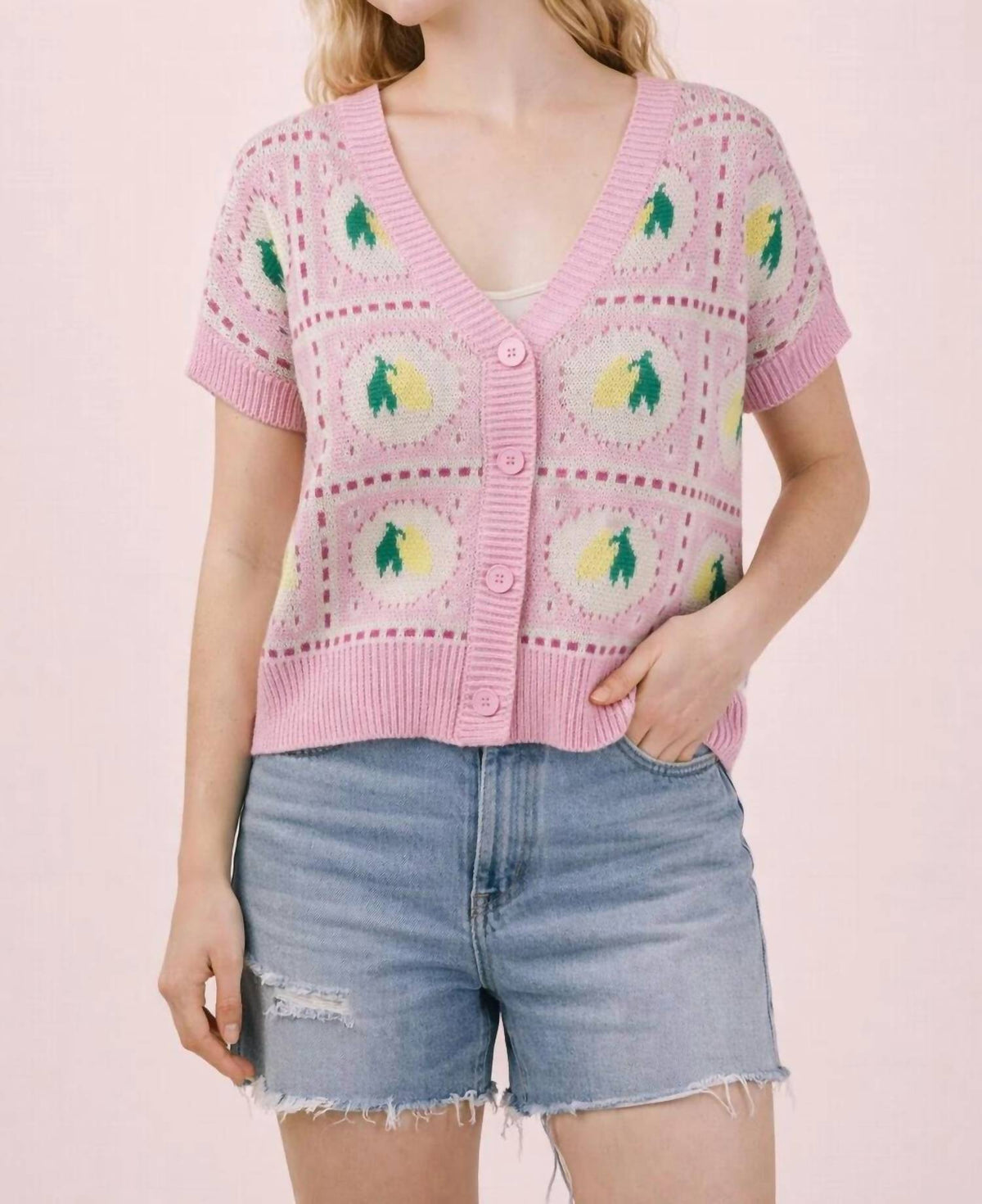 Very J - Lemon Graphic Sweater