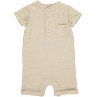 Me & Henry - Boy's Camborne Henley Ribbed Romper