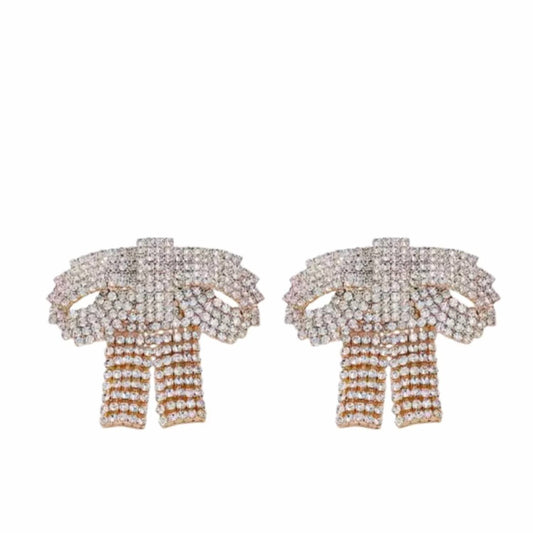 Accessory Concierge - Gemstone Bow Earrings