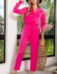 Bibi - Brenna Long Sleeve Jumpsuit