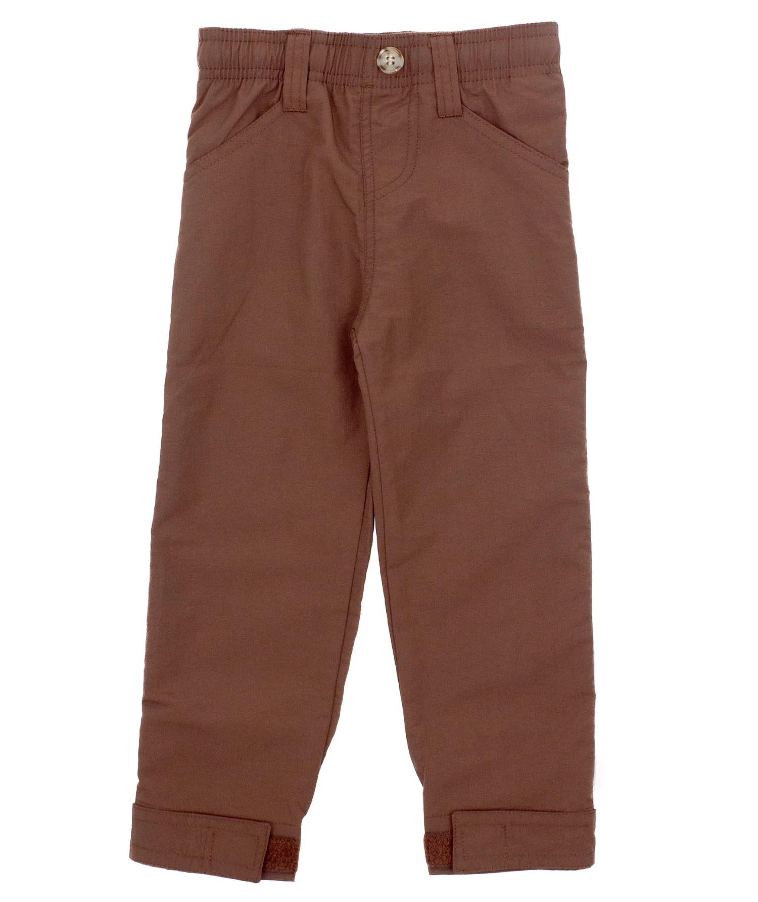Properly Tied Mallard Full Length Pant in bark - kids' joggers - detail view