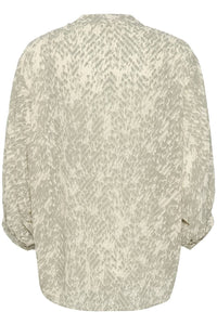 Soaked In Luxury - Osaka Notch Neck Cropped Sleeve Blouse