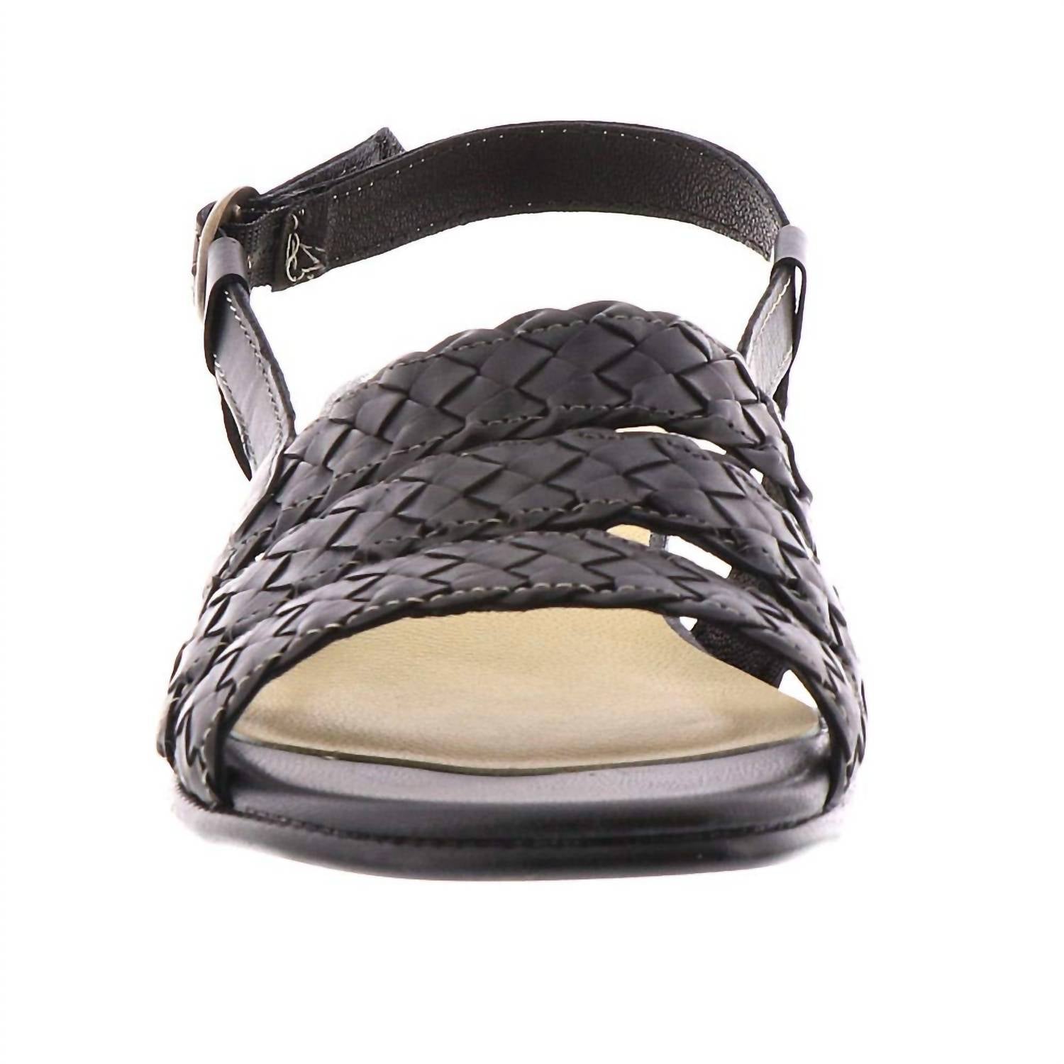 David Tate Women's Bellisima Leather Slingback Sandal in black - women's sandal - detail view