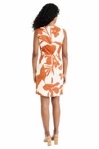 Donna Morgan - Alivia botanical print Faux Wrap Dress
