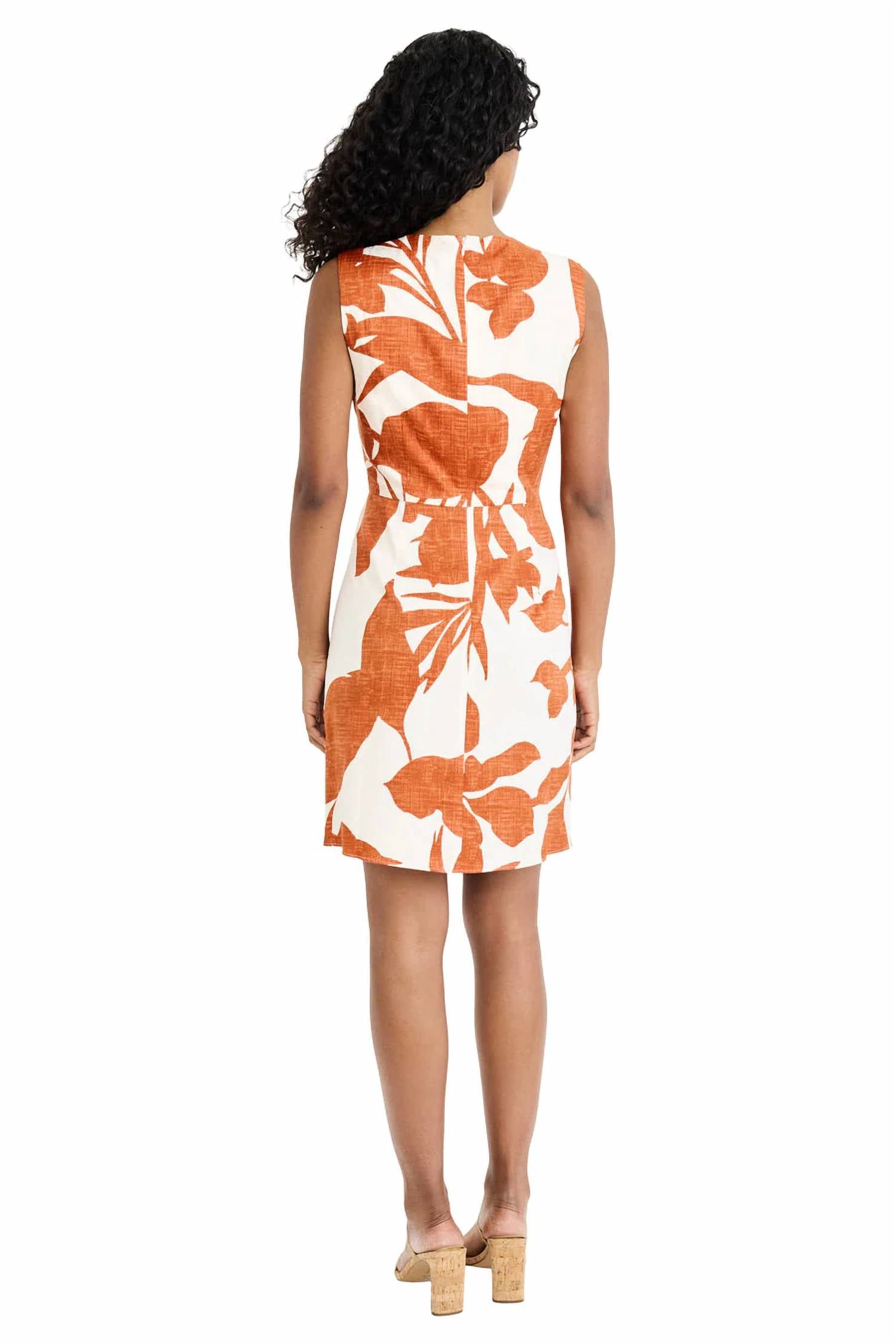 Donna Morgan - Alivia botanical print Faux Wrap Dress