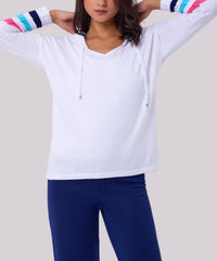 Angel Apparel - Knit Stripe Hoodie