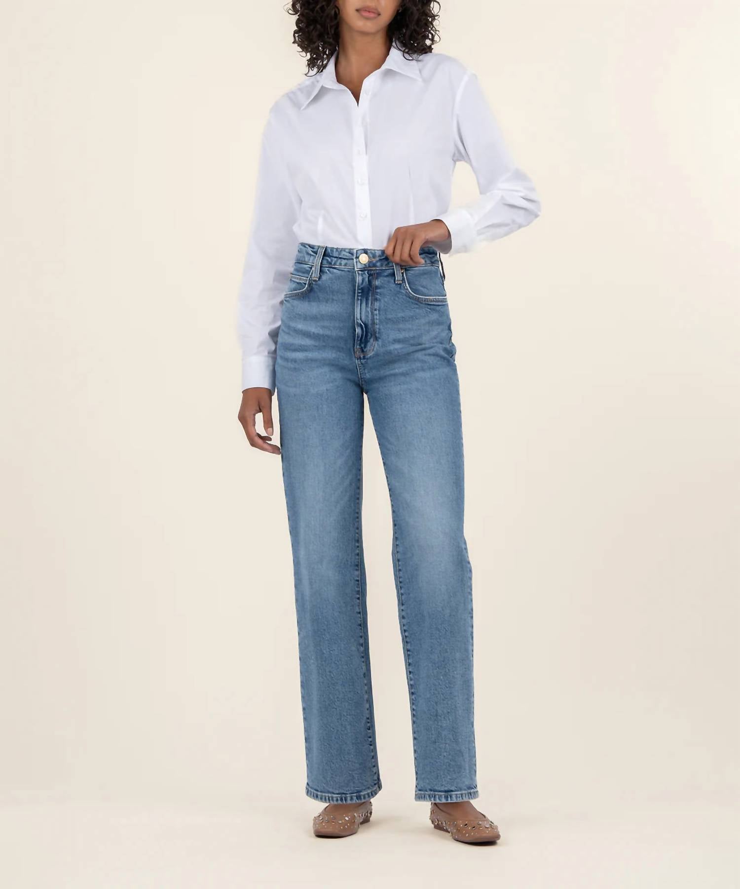 Kut From The Kloth - Sienna High Rise Wide Leg Jeans