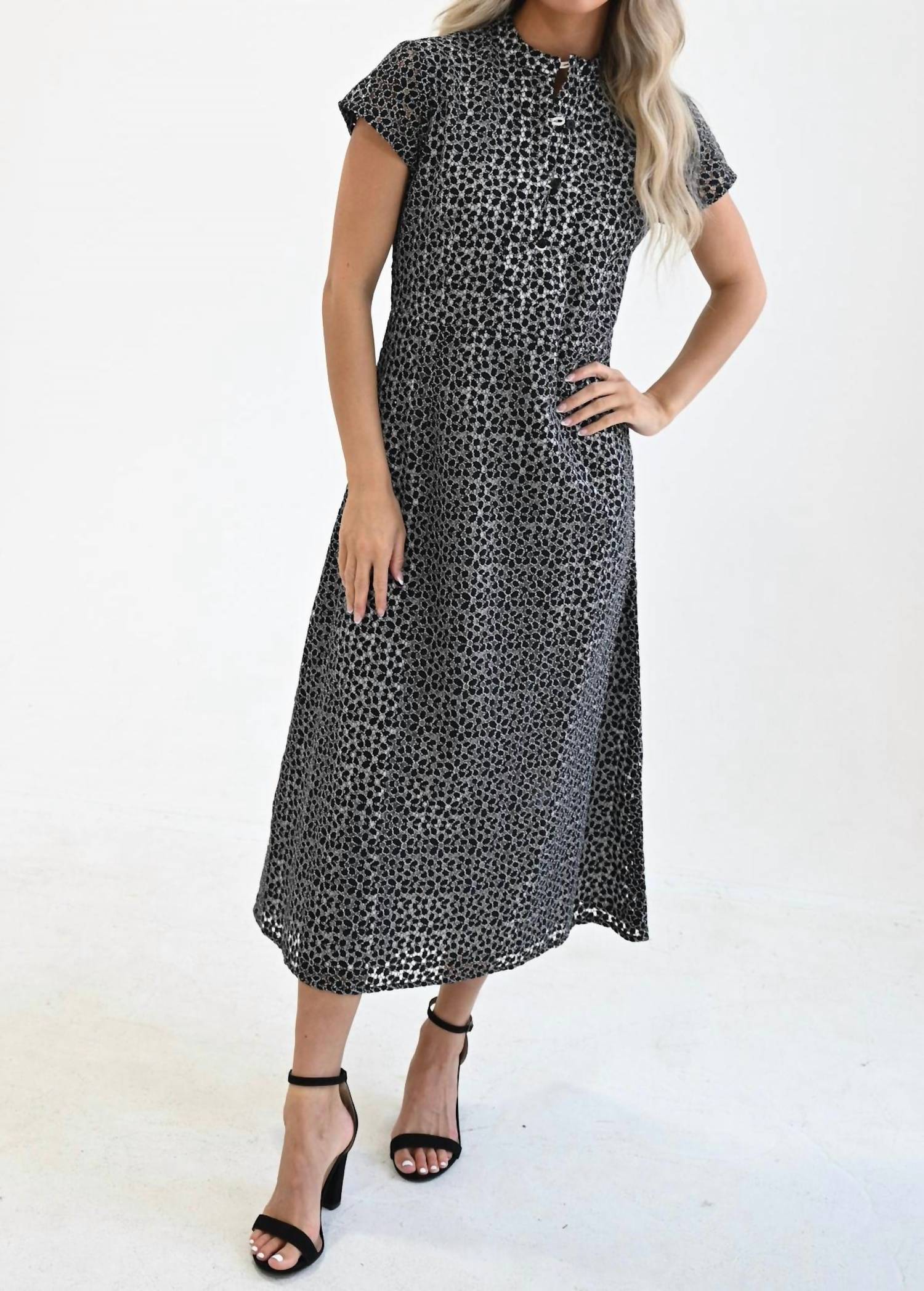 Never A Wallflower - Column Midi Dress