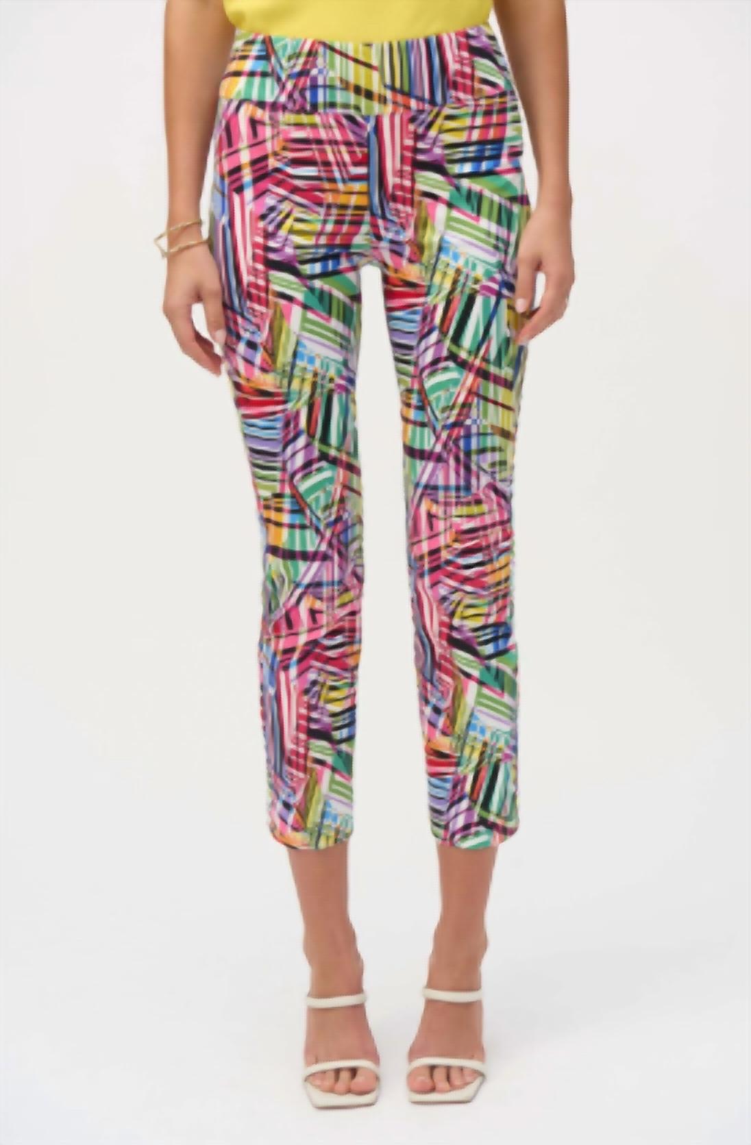 Joseph Ribkoff - Abstract Graphic Summer Trousers