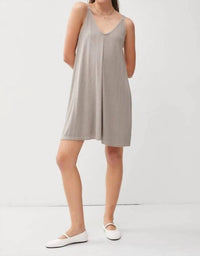 Be Cool - Ribbed V-neck Knit Mini Dress