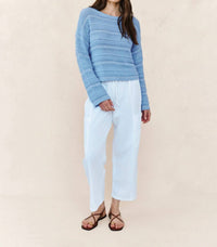 Bella Dahl - Textured Crew Neck Sweater