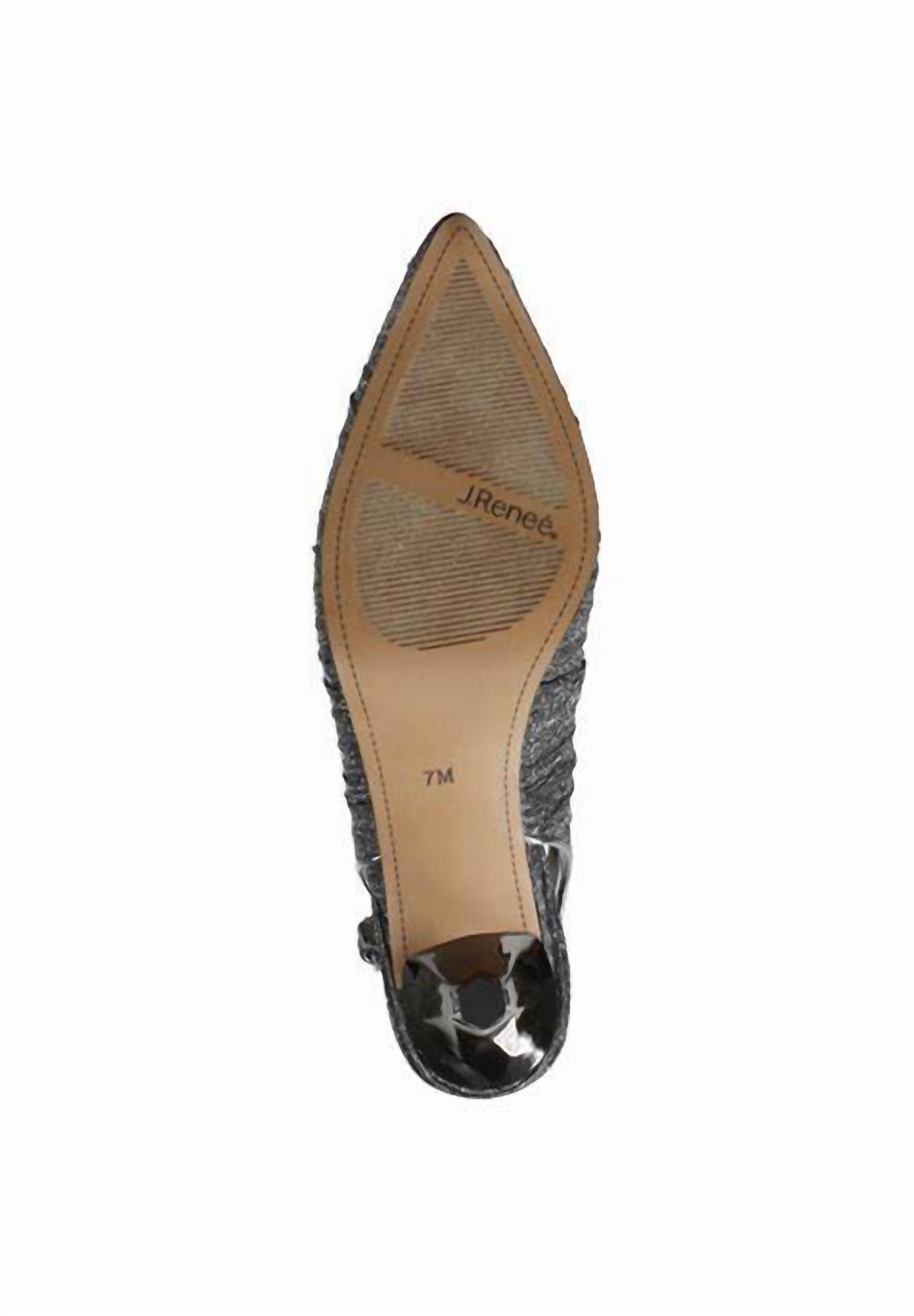 J. Renee Women's Battista Slingback Pump in pewter - women's heels - view 6