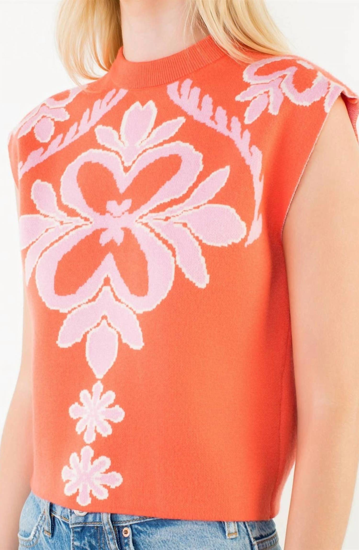 Thml - Jacey Sleeveless Patterned Knit Top