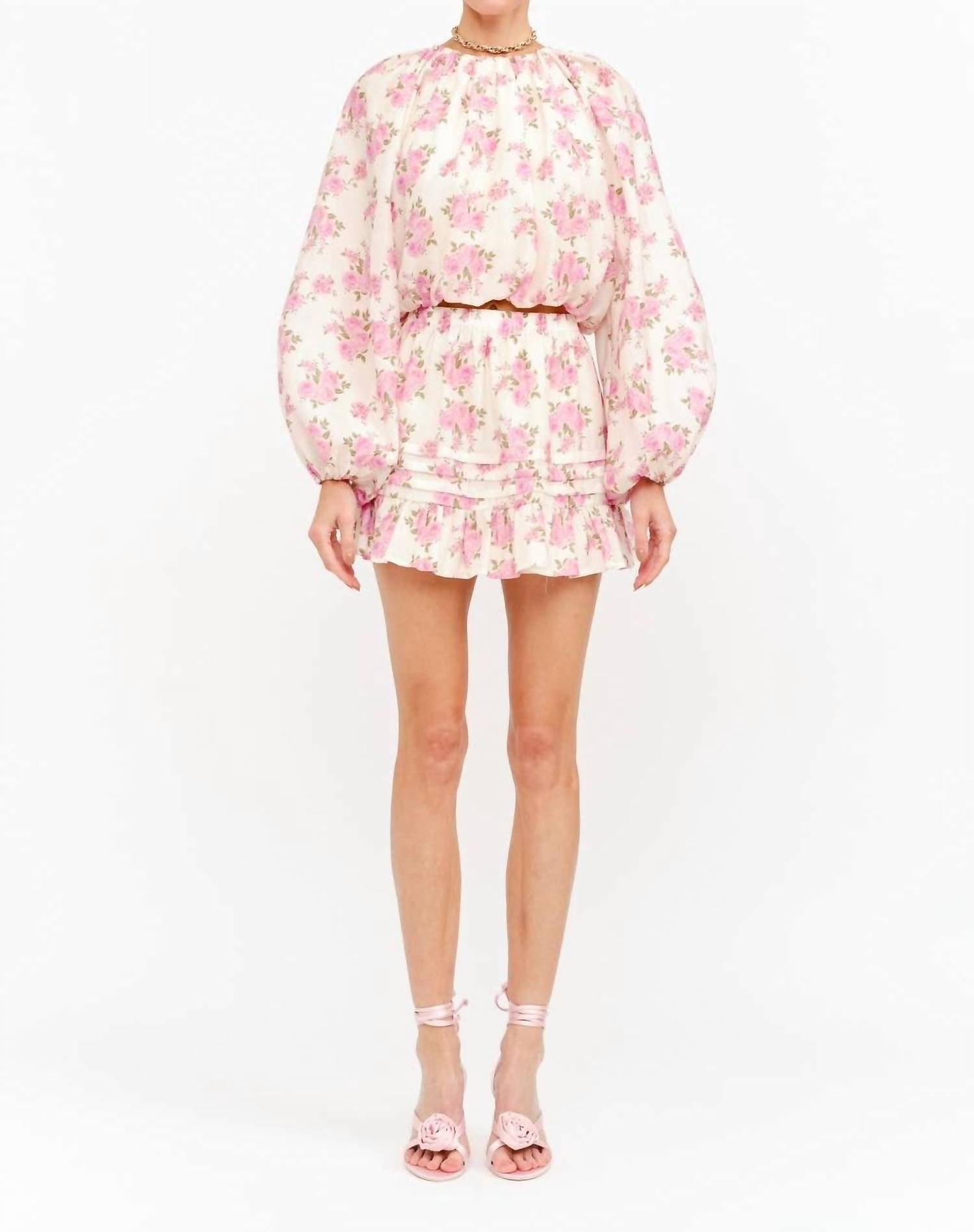 Sofie The Label - Rose Garden Floral Mini Skirt