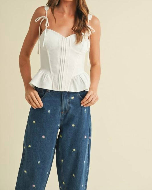 Klesis - Bow Tie Peplum Top