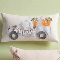 Mudpie - Bunny Truck Pillow