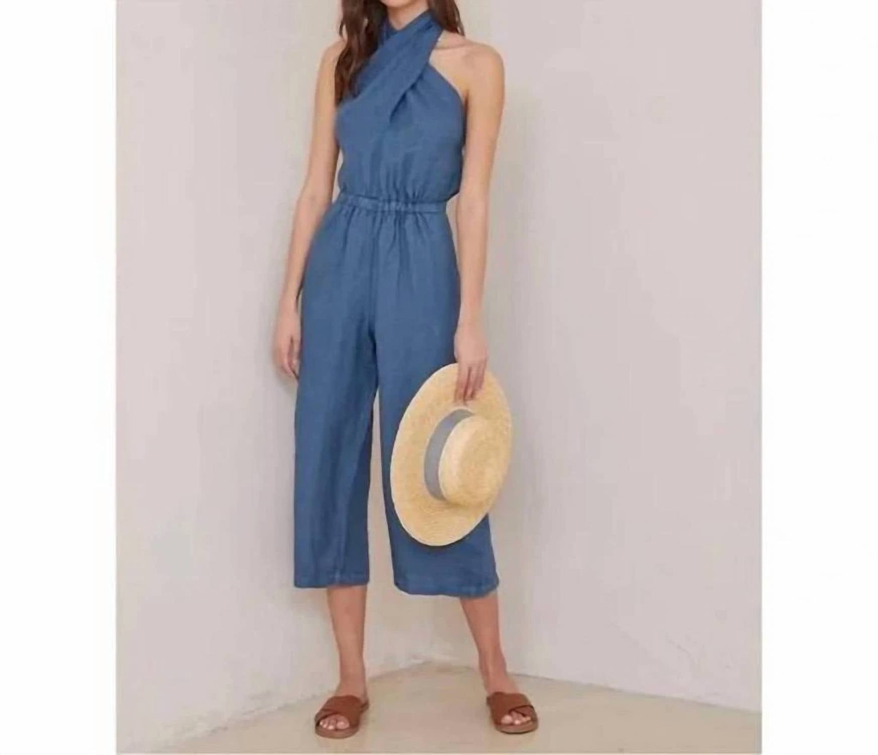 Bella Dahl - Wrap Neck Halter Jumpsuit
