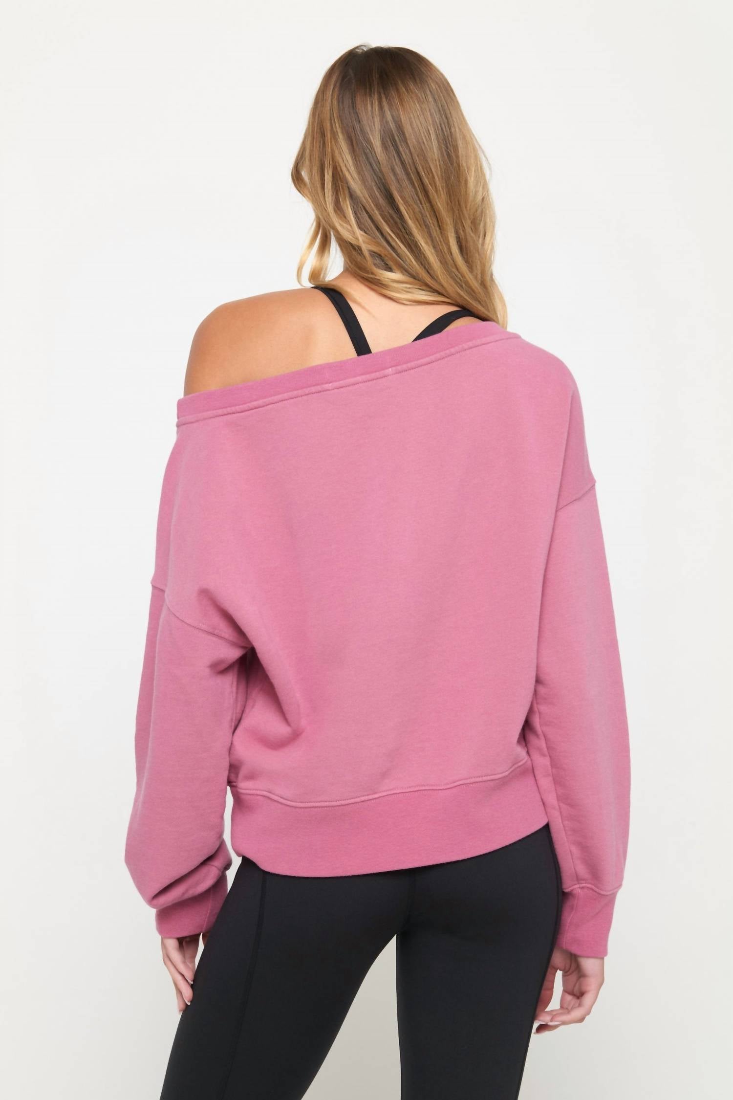 Spiritual Gangster - La Vida Off Shoulder Sweatshirt