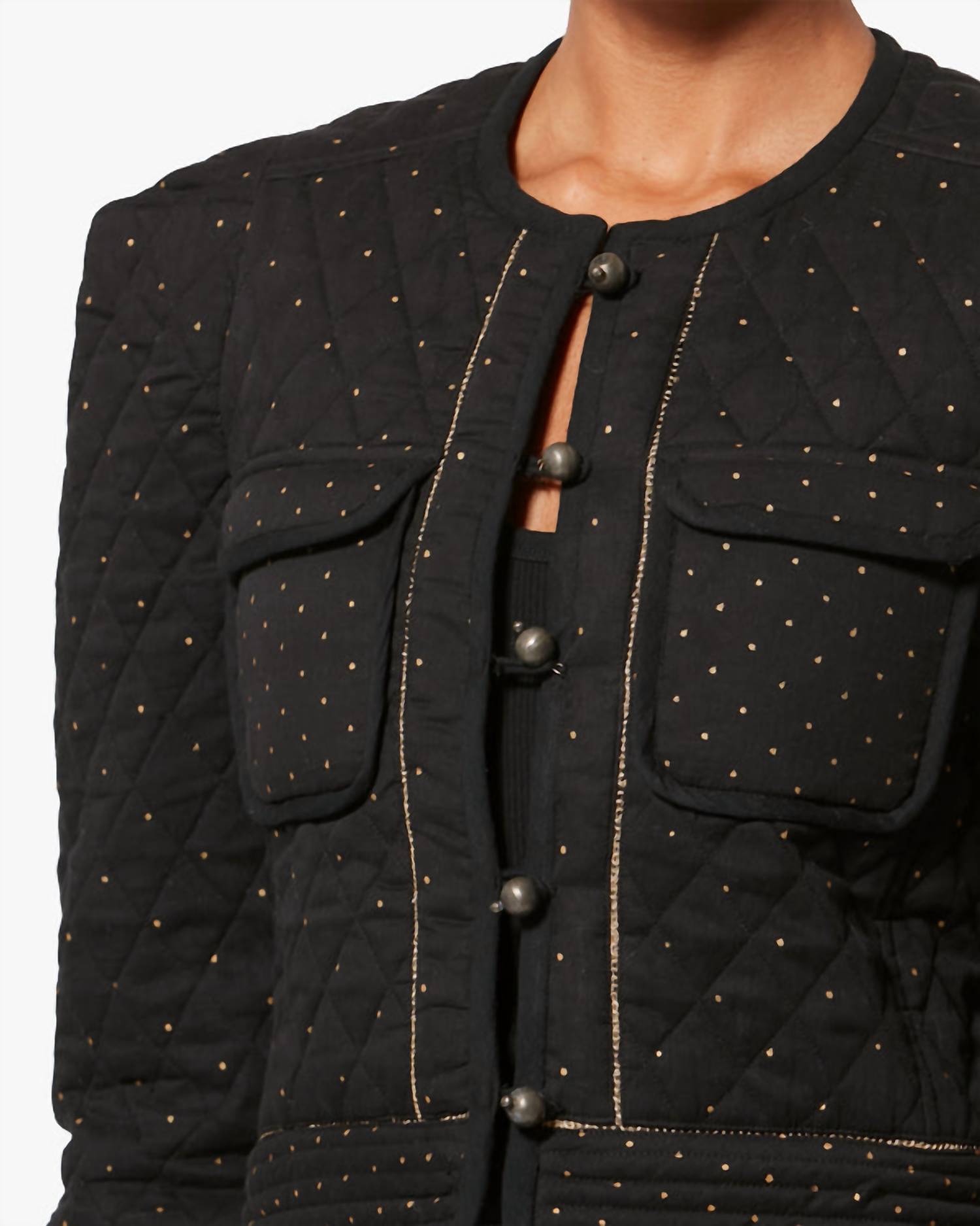ISABEL MARANT Vania Jacket in black - women's jacket - alternate view